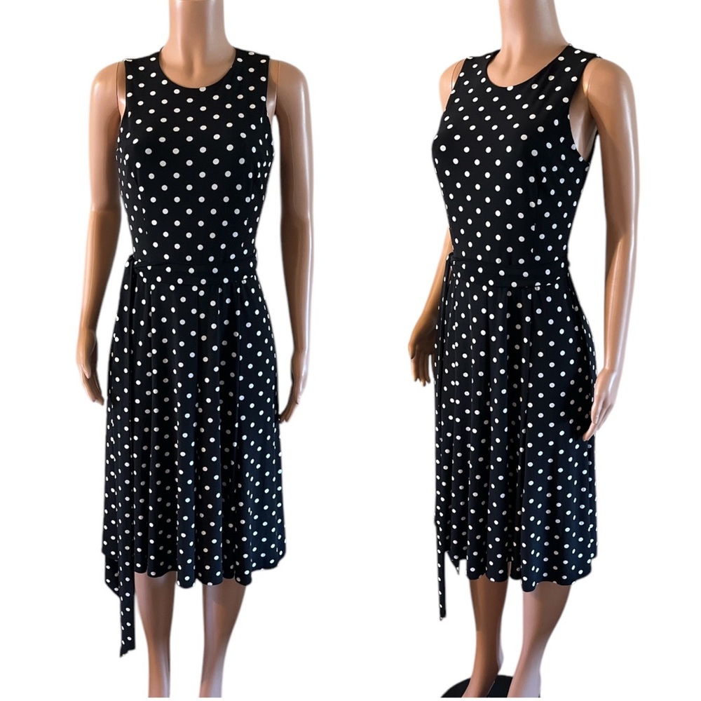 Ralph Lauren Black and White Polka Dot Dress